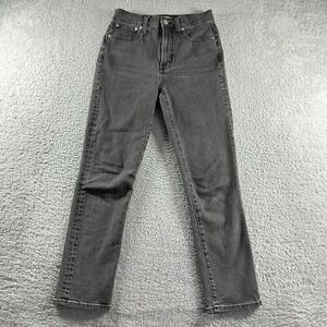 Madewell Jeans Womens 25 Black Faded Perfect Vintage Jean High Waisted
